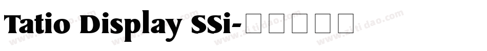 Tatio Display SSi字体转换